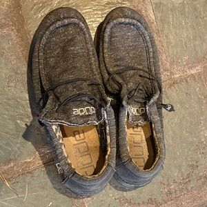 Hey Dude Men's Charcoal Slip-On Loafers